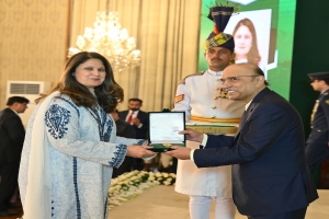 GOVT CONFERS TAMGHA-E-IMTIAZ ON CEO SMEDA NADIA JAHANGIR SETH