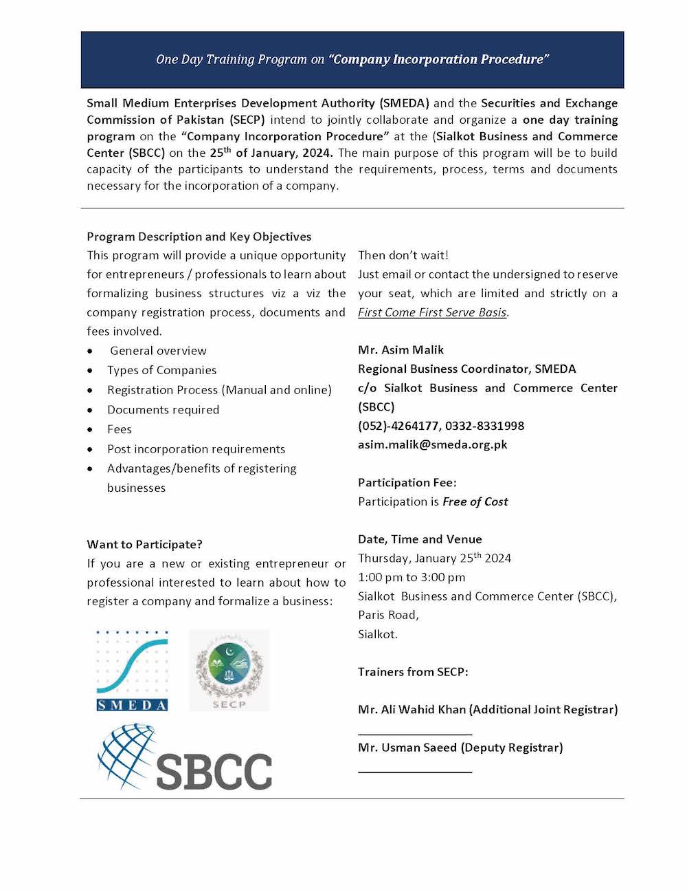 Company Incorporation Procedure SBCC 25 1 2024