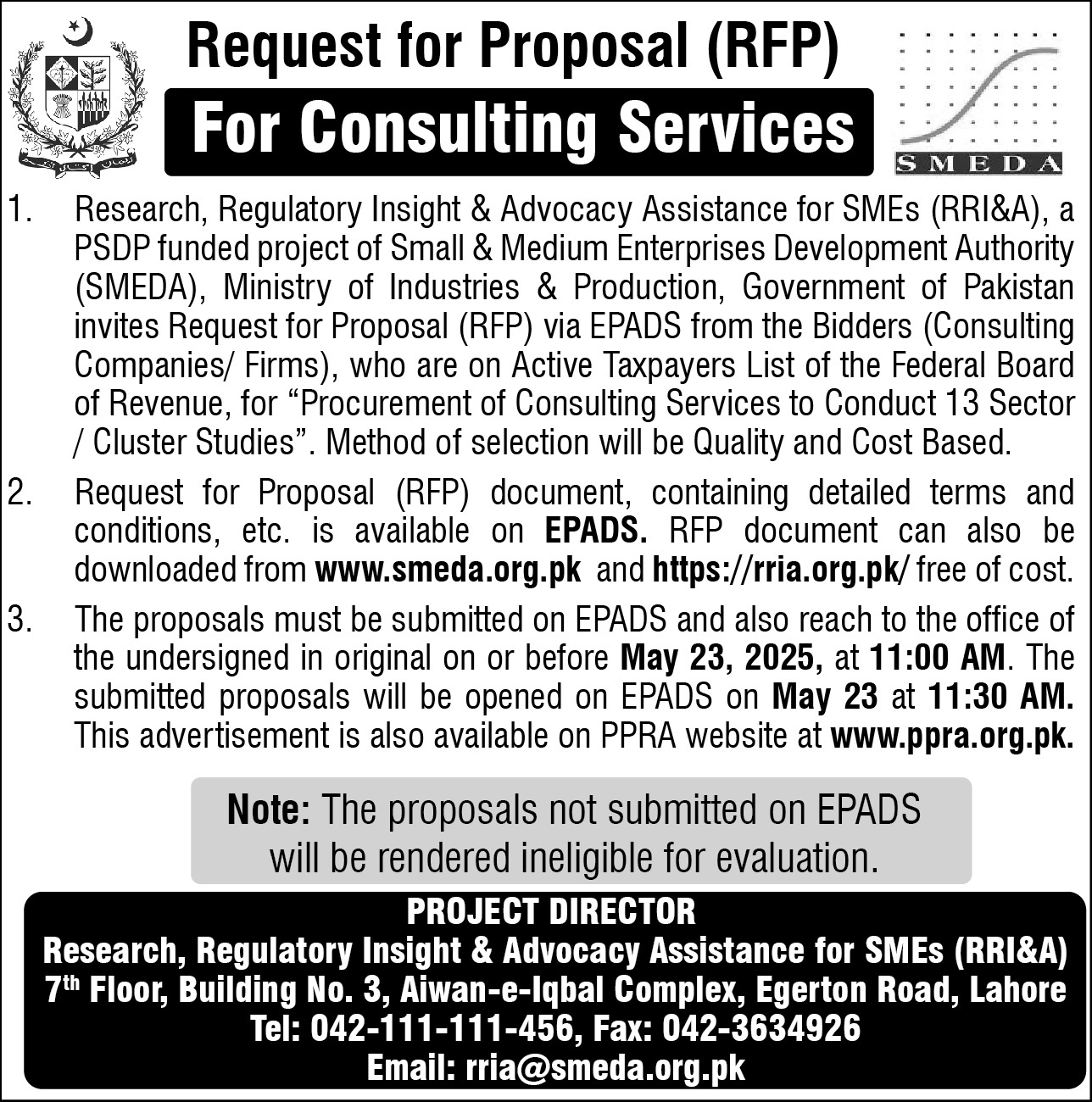 13 Sector Studies Newspaper Advertisement 9 5 2025